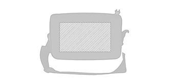 Sac isotherme pratique en PET recyclé Gorya - Impression Haut