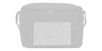 Sac isotherme pratique en PET recyclé Gorya - Marquage Recto