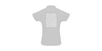 Polo pour femme à manches courtes Ocarpas - Marquage Verso