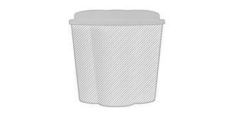 Gobelet avec isolation 350 ml Amercano - Marquage autour