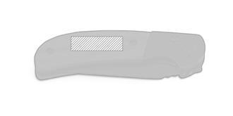 Canif en acier inoxydable et bois résistant Bascar - Marquage Recto