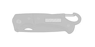 Canif en acier inoxydable et métal Fanda - Marquage Verso