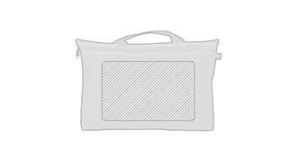 Porte document avec poignée Alpes - Marquage Recto