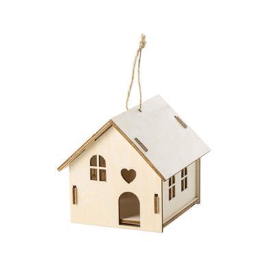 OBG.PUB - Décoration de Noël en forme de maison Janoe Naturel Décoration de Noël en forme de maison Janoe Naturel