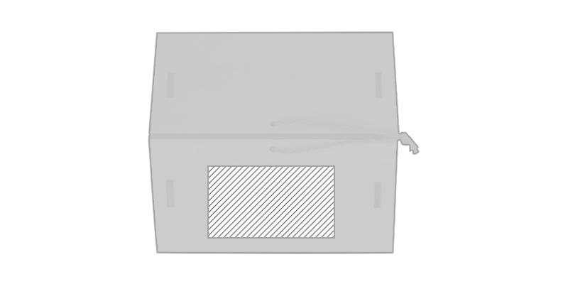 OBG.PUB - Décoration de Noël en forme de maison Janoe - Impression Gauche Décoration de Noël en forme de maison Janoe - Impression Gauche