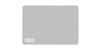 Tapis souris plastique avec chargeur sans fil Tips - impression avant coté gauche