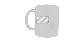 Tasse en céramique avec motif de noël Molue - Marquage Recto