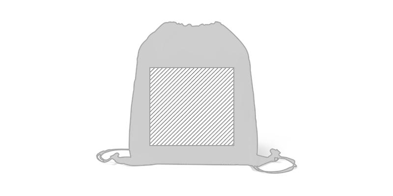 Sac à dos à cordon pour coloriage non-tissé Ongelt - Marquage Verso