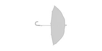 Parapluie à ouverture automatique transparent Ter - Impression sur poignée