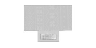 Couverture polaire de 240g/m² avec sac Laposiar - Marquage Verso