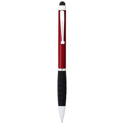 Stylet-Stylo à bille en plastique ABS Ziggo Rouge