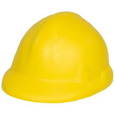 Casque de chantier anti-stress en plastique PU Sar Jaune