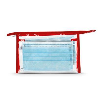 OBG.PUB - Trousse avec masques chirurgicaux en PVC Charou Rouge Trousse avec masques chirurgicaux en PVC Charou Rouge