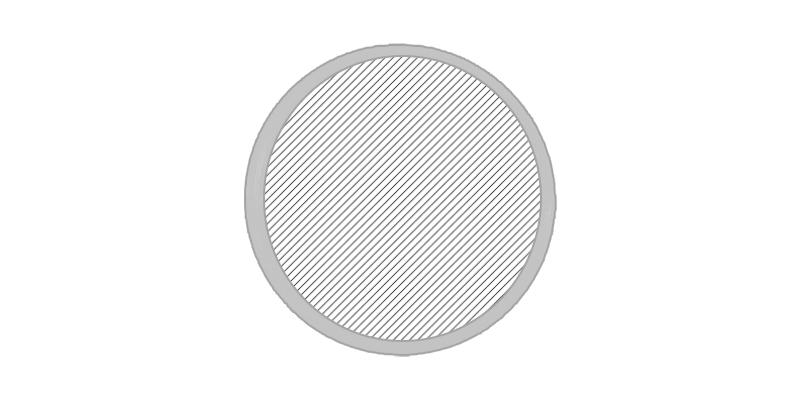 Jeton coloré pour 2 Euros en plastique PS Hijoe - Marquage Recto