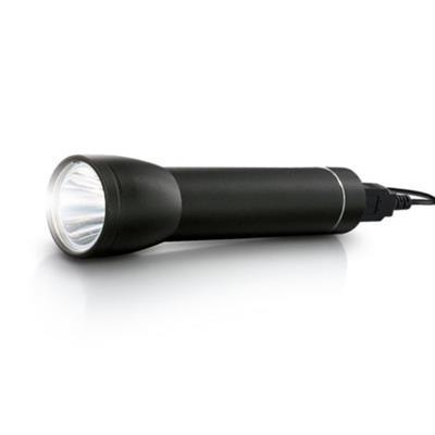 OBG.PUB - Power-bank avec fonction torche en aluminium Hoka Noir Power-bank avec fonction torche en aluminium Hoka Noir