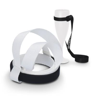 Porte gobelet en matière polyester/silicone Flayer Blanc