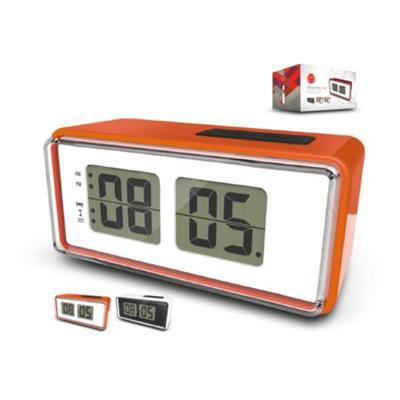 OBG.PUB - Réveil horloge vintage radio pilote dcf77 Sunner Orange Réveil horloge vintage radio pilote dcf77 Sunner Orange