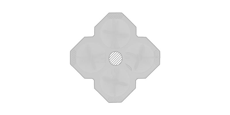 OBG.PUB - Mini drone à 4 hélices en plastique Heras - Impression Haut Mini drone à 4 hélices en plastique Heras - Impression Haut