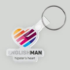 Porte clé en plexiglas multi couleurs Viam