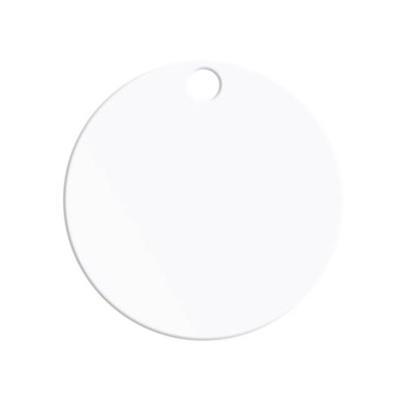 Jeton de dimension 23 mm en polystyrène (PS) Graye Blanc