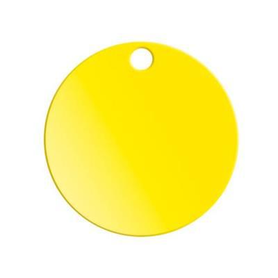 Jeton de dimension 23 mm en polystyrène (PS) Graye Jaune
