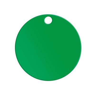 Jeton de dimension 23 mm en polystyrène (PS) Graye Vert
