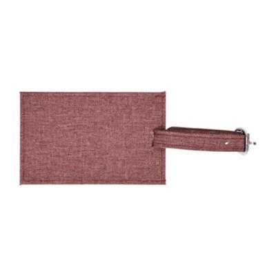 OBG.PUB - Étiquette de valise chic en polyester Flayden Rouge Étiquette de valise chic en polyester Flayden Rouge