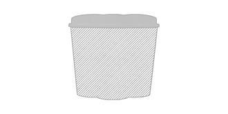 Gobelet isolant 350ml bandeau antidérapant - Marquage autour