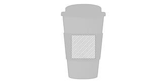 Gobelet isolant 350ml bandeau antidérapant - Bandeau