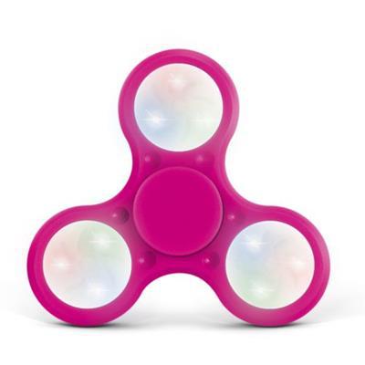 Hand spinner antistress en plastique ABS Jissy Magenta