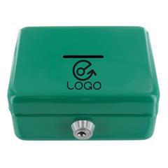 Tirelire en métal laqué et sécurisé à clé Kuel