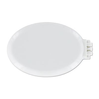 OBG.PUB - Brosse à cheveux en polystyrène avec miroir Crater Blanc Brosse à cheveux en polystyrène avec miroir Crater Blanc