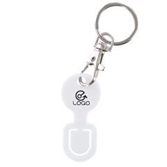 Porte-clés mousqueton en acier avec décor Cyera