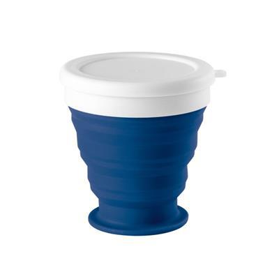 Goblet de voyage pliable 250 ml Astrode Bleu roi