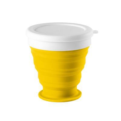 Goblet de voyage pliable 250 ml Astrode Jaune