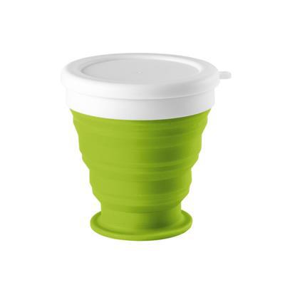 Goblet de voyage pliable 250 ml Astrode Vert citron