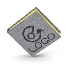 Bloc-mémo avec couverture rigide en polyester Roko