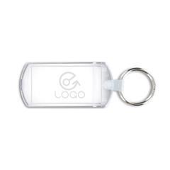 Porte-clé transparente avec porte étiquette Cohye