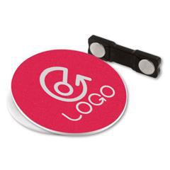 Badge en plastique ABS avec aimant rond Courtian