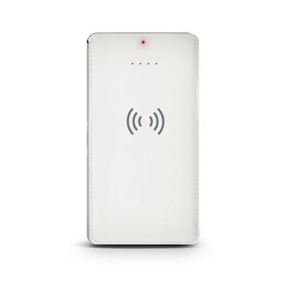 Batterie externe chargeur à induction en ABS Ponjo Blanc