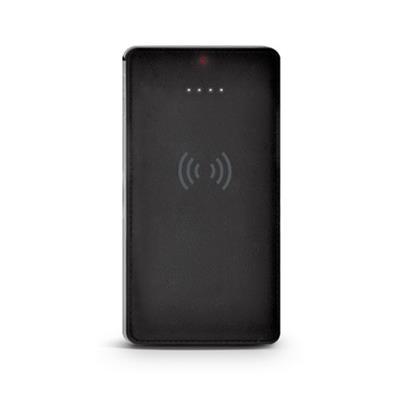 Batterie externe chargeur à induction en ABS Ponjo Noir