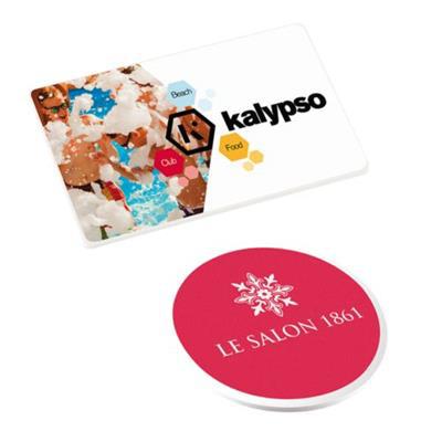 Badge Plastique avec aimant en ABS Pirons Blanc