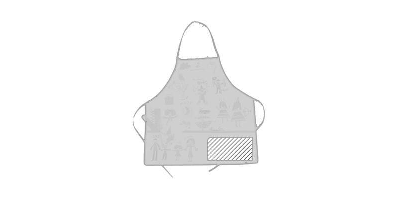 OBG.PUB - Tablier enfant en polypropylène non-tissé Hunjo - Marquage Recto Tablier enfant en polypropylène non-tissé Hunjo - Marquage Recto