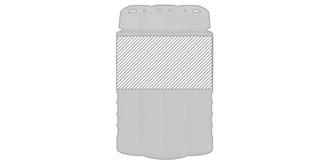 Bouteille de sport 750ml verseur Driple - Marquage autour