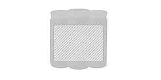 Bouteille thermique de 600 ml en acier Luminy - Marquage autour