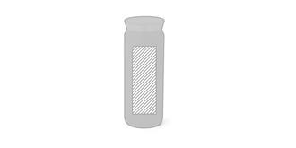 Bouteille thermique de 600 ml en acier Luminy - Marquage Recto