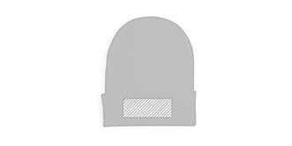 Bonnet unisexe élégant en PET recyclé Utah - Marquage Recto