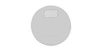 Baume à lèvres en ABS Almar - Impression Haut