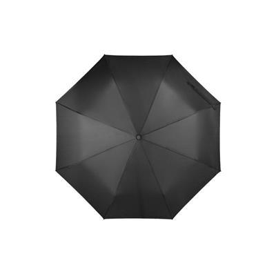 Parapluie pliable en PET recyclé Qyera Noir