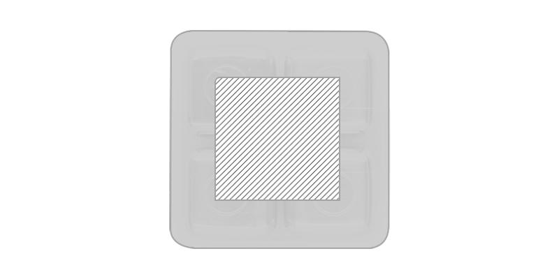 OBG.PUB - Set de cube réutilisables en acier Ruvya - impression sur couvercle Set de cube réutilisables en acier Ruvya - impression sur couvercle